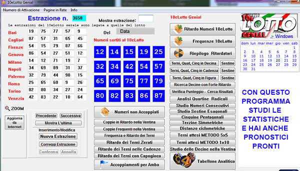 software per il 10elotto